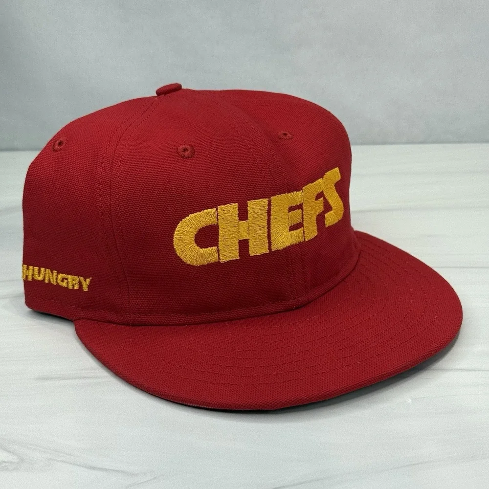 CHEF We Hungry Hat Vintage Flat Brim‎ With Snapback One Size Fits All